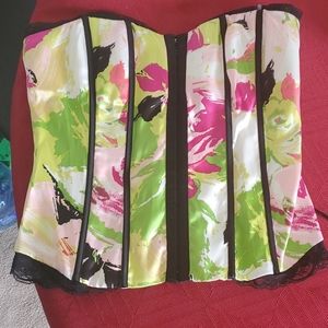 Bebe silk bustier size medium